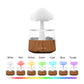 Ultrasonic Atomizing Cloud And Rain Humidifier Wood Grain Seven Color Light Aromatherapy Machine