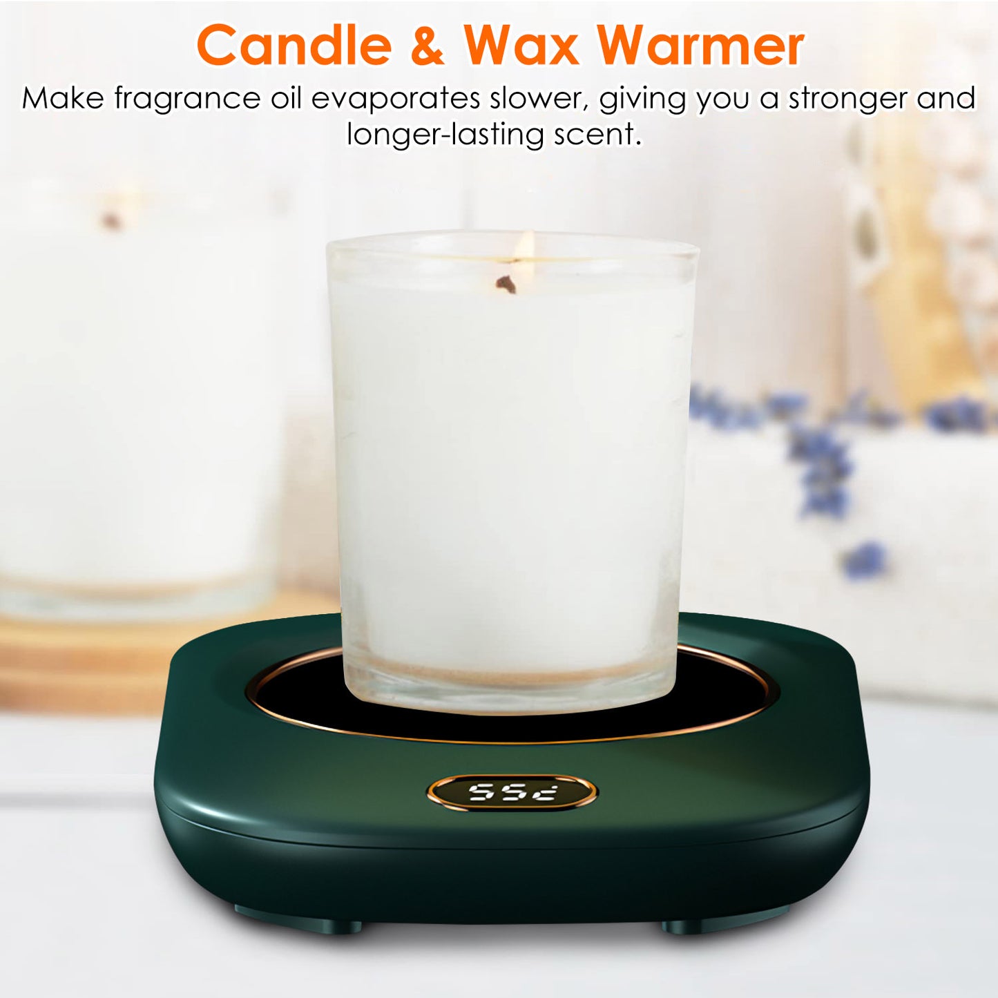 3 Color Options -- 1Pc Electric Coffee Mug Warmer For Desk Auto Shut Off USB
