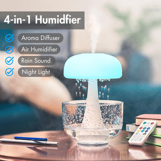 Jellyfish Raindrop Humidifier Ultrasonic Atomization Seven-color