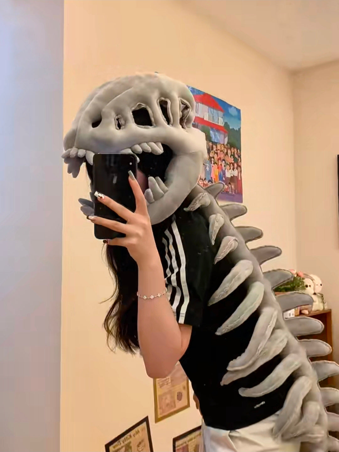 Wearable Dinosaur Skeleton Plush