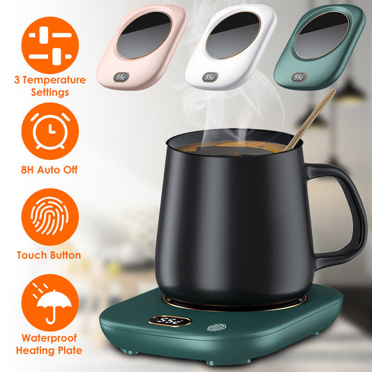 3 Color Options -- 1Pc Electric Coffee Mug Warmer For Desk Auto Shut Off USB
