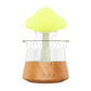 Ultrasonic Atomizing Cloud And Rain Humidifier Wood Grain Seven Color Light Aromatherapy Machine